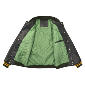 Past Master Blue Lodge Jacket - Leather With Customizable Gold Embroidery - Bricks Masons