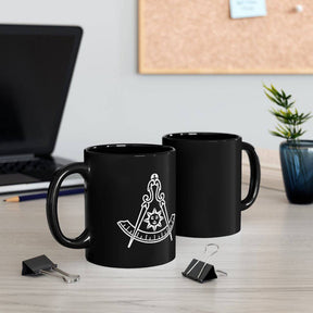 Past Master Blue Lodge Mug - Black - Bricks Masons