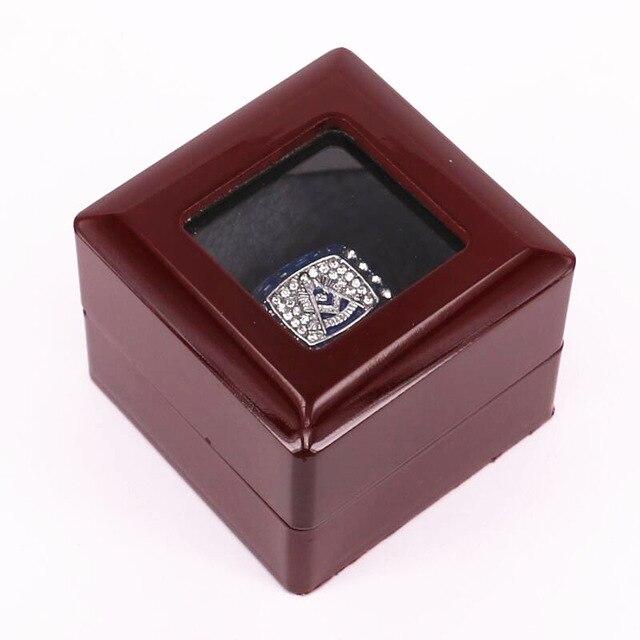 Past Master Blue Lodge Ring - Zirconia with Velvet Box - Bricks Masons