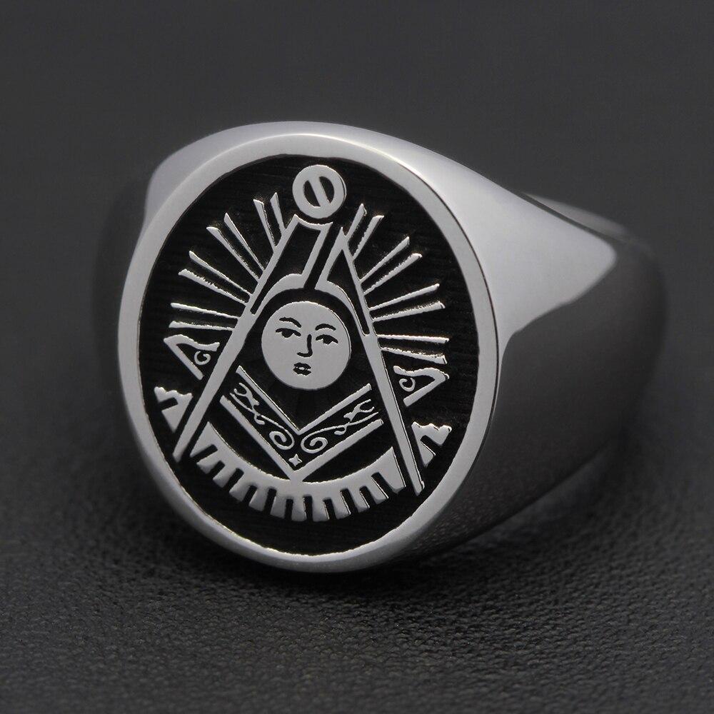 Past Master Blue Lodge Ring - Vintage Past Masters Mason Fraternity Sterling Silver