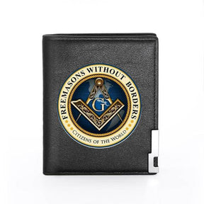 Master Mason Blue Lodge Wallet - Compass And Square G and Credit Card Holder (20 variants)