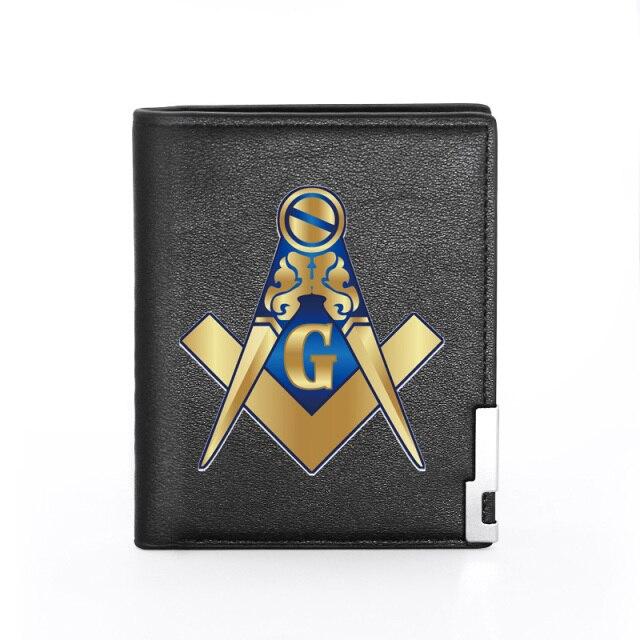 Master Mason Blue Lodge Wallet - Compass And Square G and Credit Card Holder (20 variants)