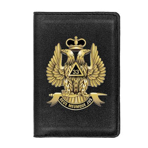 33rd Degree Scottish Rite Wallet - Brown & Black