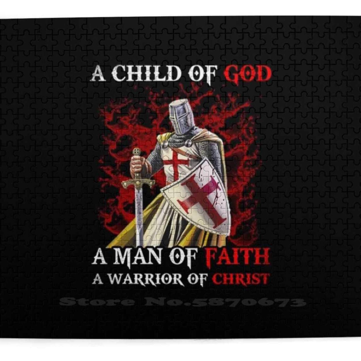 Knights Templar Commandery Puzzle - (A Child Of God A Man Of Faith) Jigsaw