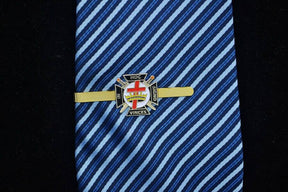 Knights Templar Commandery Tie Bar - Classic Cross Crown Gold