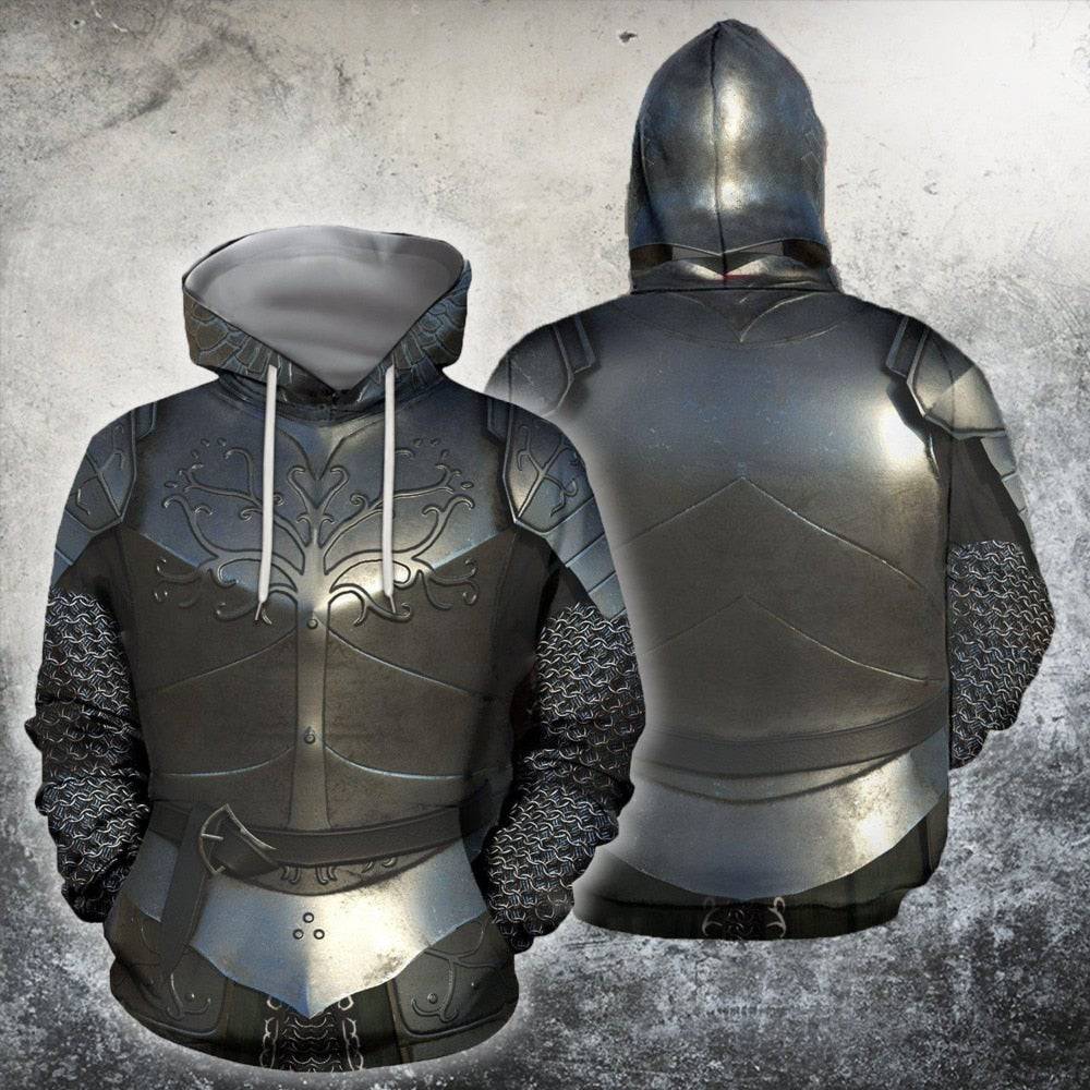 Knights Templar Commandery Hoodie - Knight Armor Templar 3D Printed