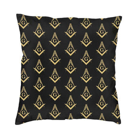 Master Mason Blue Lodge Pillowcase - Square & Compass G Decoration