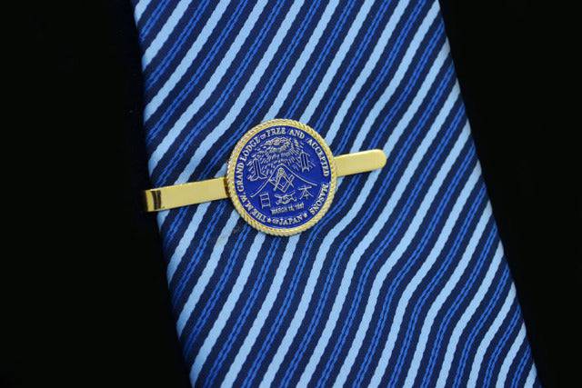 Master Mason Blue Lodge Tie Bar - THE M.W. GRAND LODGE Of Free and Accepted Masons Japan