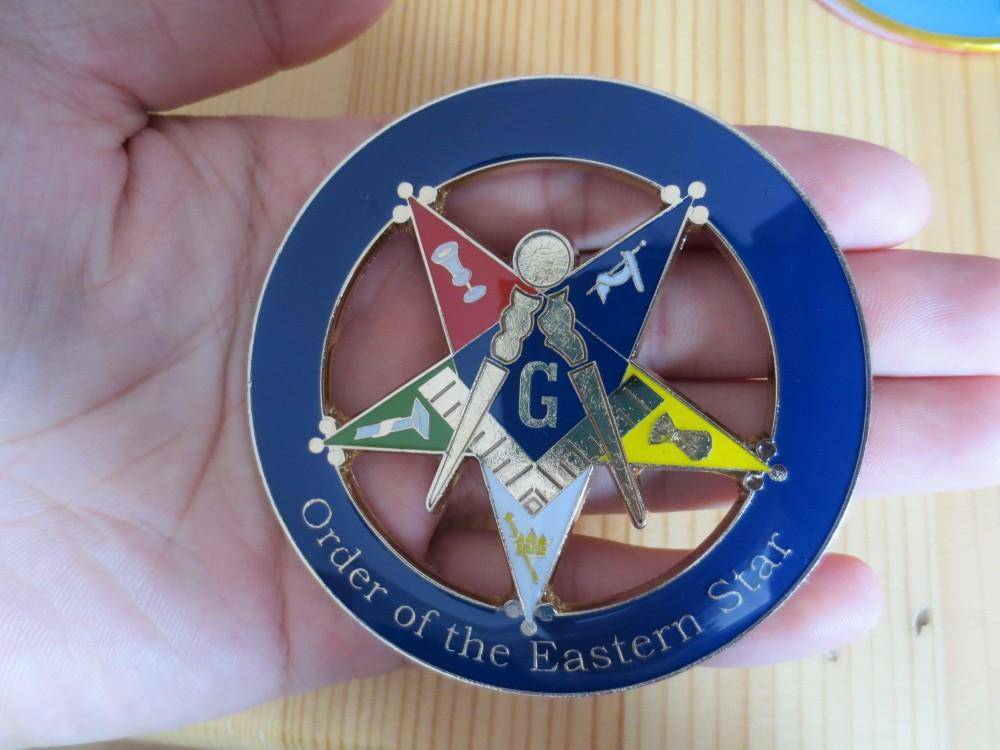 OES OES Car Emblem - Square & Compass Medallion