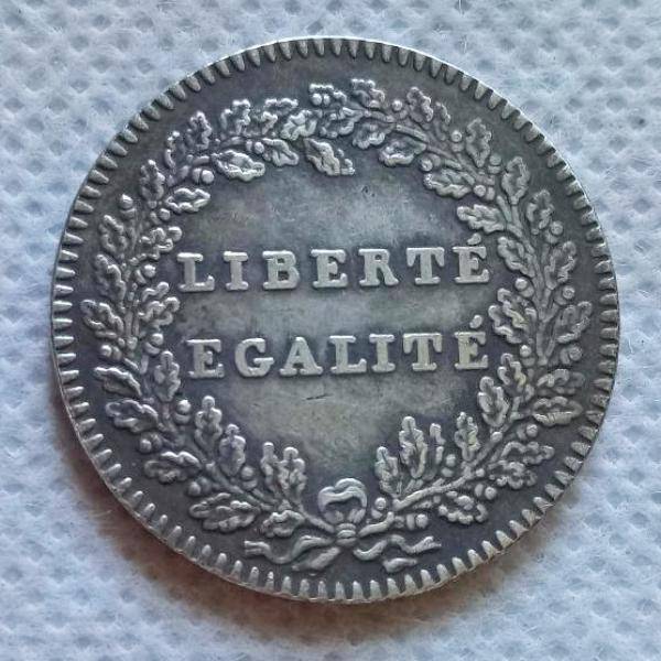 Masonic Coin - French Revolution LIBERT EGALLITE