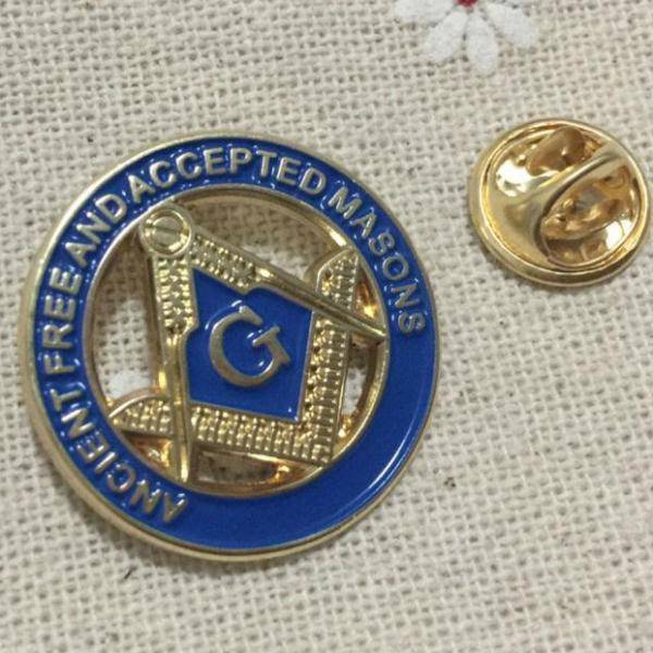 Master Mason Blue Lodge Lapel Pin - S&C AF & AM