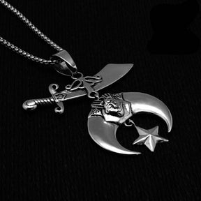 Shriners Necklace - Emblem Silver