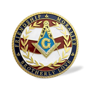 Master Mason Blue Lodge Coin - US Veteran Military Navy Marine Corps Air Force Army Coast Guard