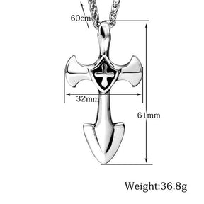 Knights Templar Commandery Necklace - Cross Inside Cross