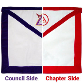 Royal Arch Chapter & Council Apron - Reversible Double-Sided