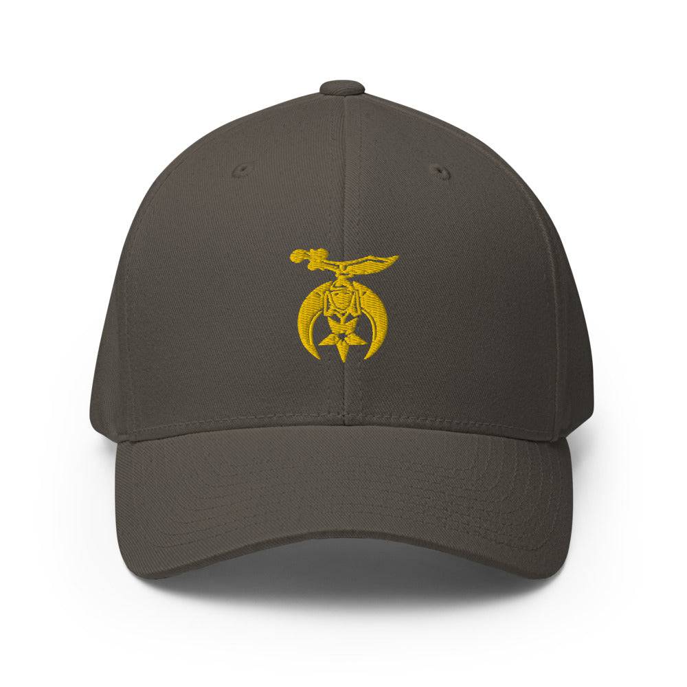 Shriners Baseball Cap - Golden Embroidery - Bricks Masons