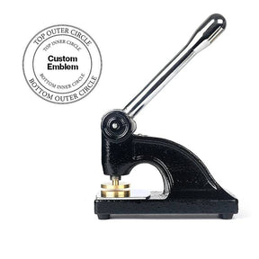 Queen Of The South Seal Press - Long Reach Black Color With Customizable Stamp - Bricks Masons