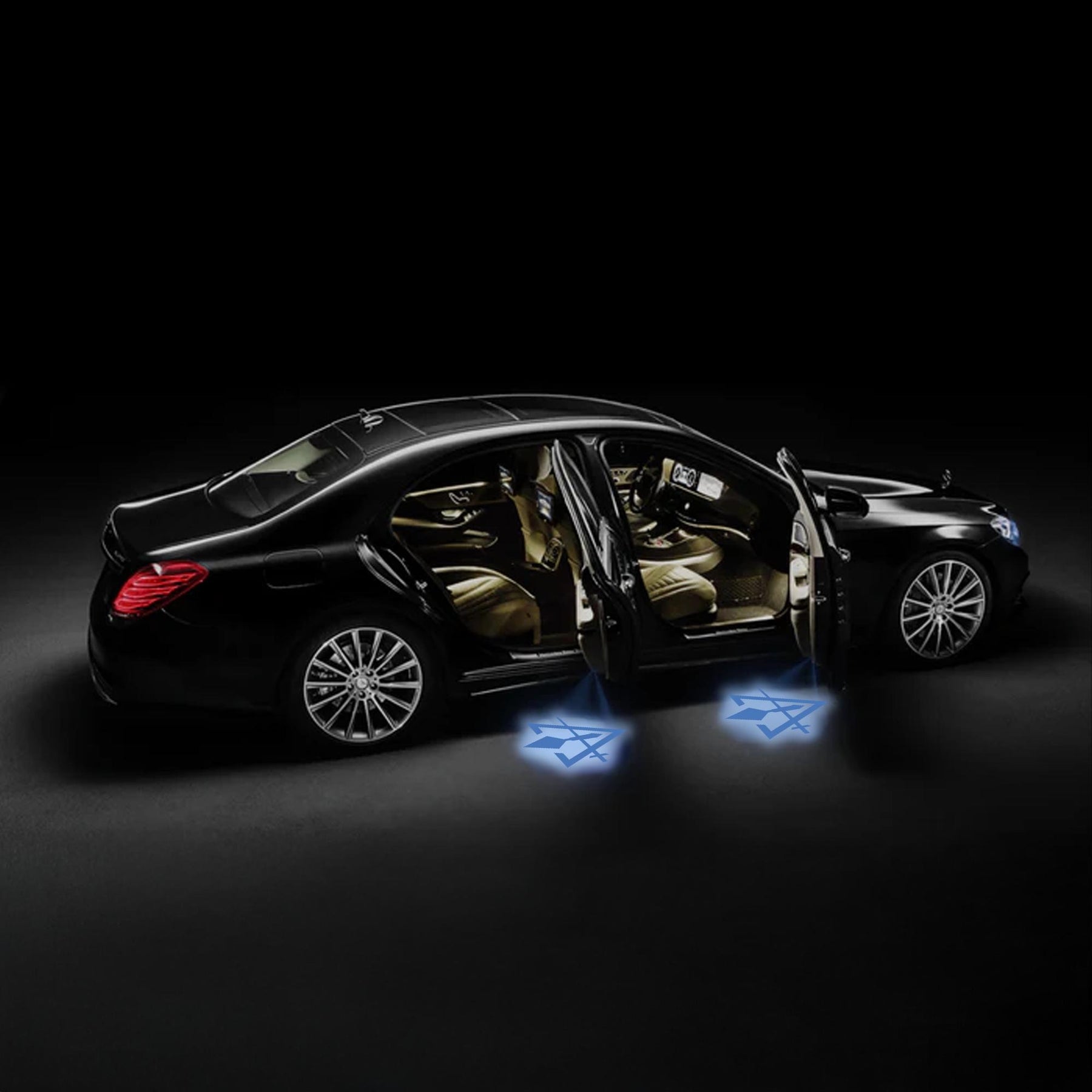 Council Car Door Light Projector - Customizable Wireless LED - Bricks Masons