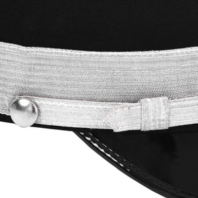 Past Commander Knights Templar Commandery Fatigue Cap - Silver Metal Embroidered with Rays (Copy) - Bricks Masons