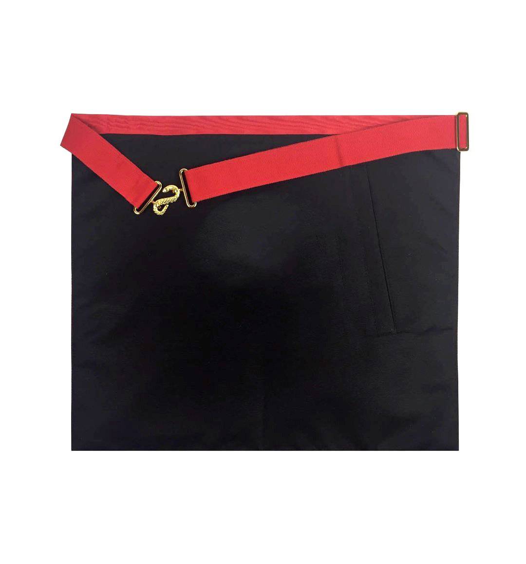 Worshipful Master Chapter Officer Apron - Red Machine Embroidery - Bricks Masons