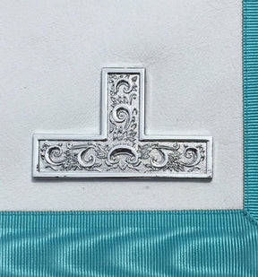 Worshipful Master Craft English Regulation Regalia Set - WM Apron, Past Master Collar & Glove - Bricks Masons