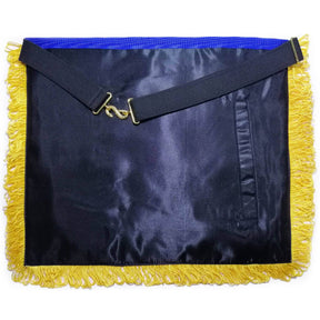Worthy Patron OES Apron - Gold & Silver Bullion Wire Hand Embroidery - Bricks Masons