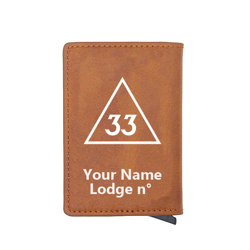 33rd Degree Scottish Rite Wallet - Various Colors - Bricks Masons