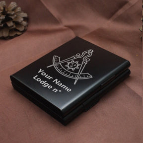 Past Master Blue Lodge California Regulation Cigarette Case - Various Colors - Bricks Masons