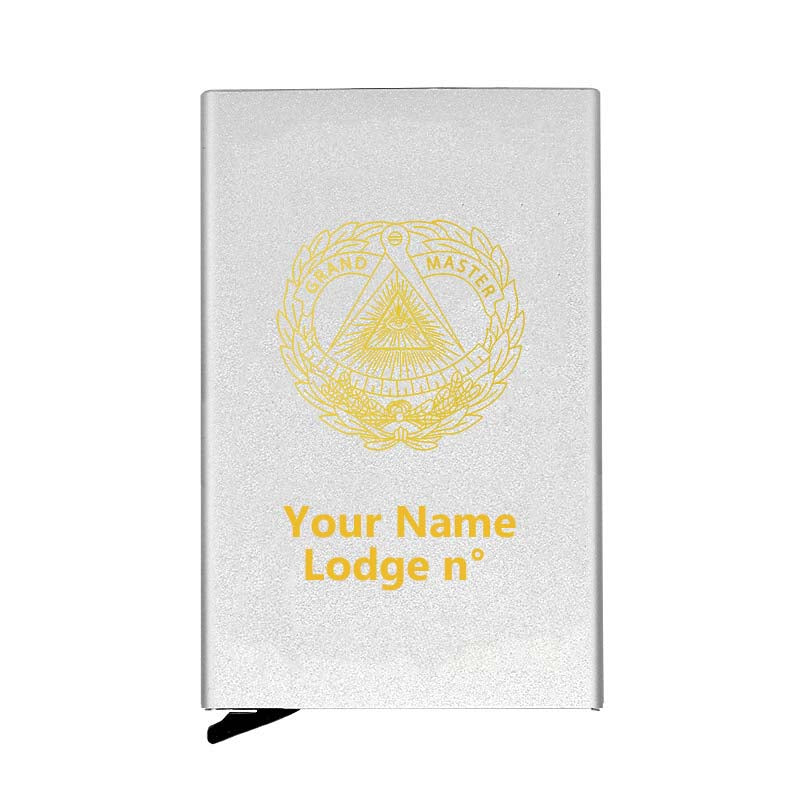 Grand Master Blue Lodge Credit Card Holder - Various Colors - Bricks Masons