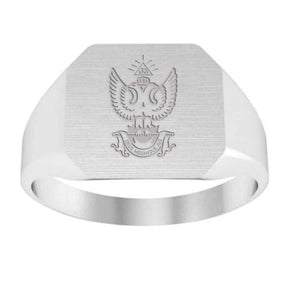 33rd Degree Scottish Rite Ring - Wings Up Sterling Silver - Bricks Masons