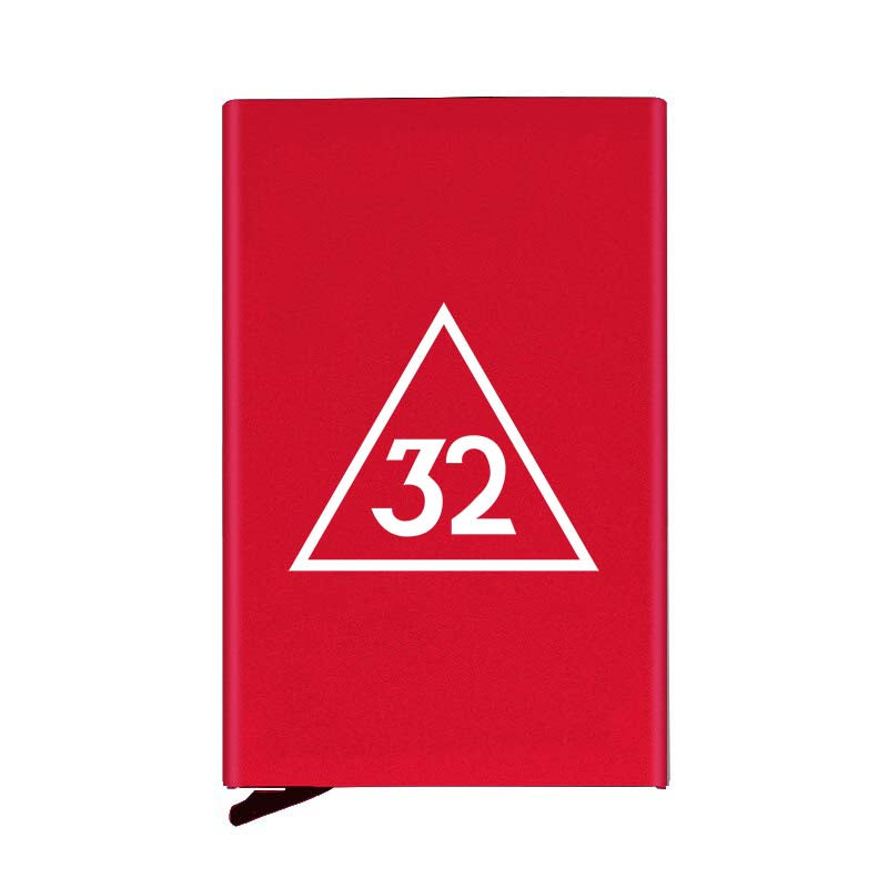 32nd Degree Scottish Rite Credit Card Holder - Various Colors - Bricks Masons