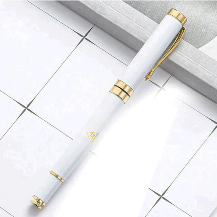 32nd Degree Scottish Rite Pen - Various Metal Colors - Bricks Masons