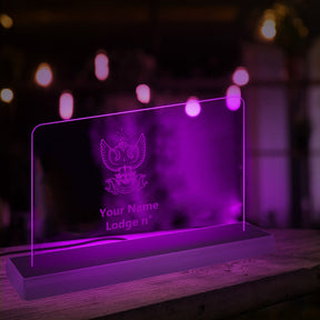 33rd Degree Scottish Rite LED Sign - Wings Up 3D Glowing light - Bricks Masons