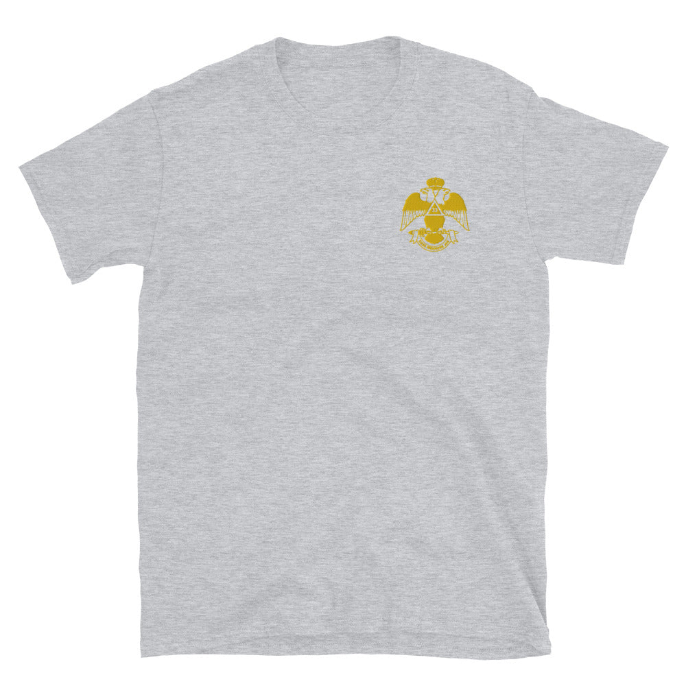33rd Degree Scottish Rite T-Shirt - Wings Down Various Colors - Bricks Masons