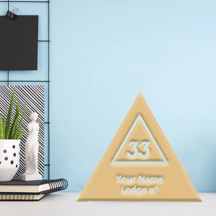 33rd Degree Scottish Rite Wall Monograms - Various Sizes - Bricks Masons