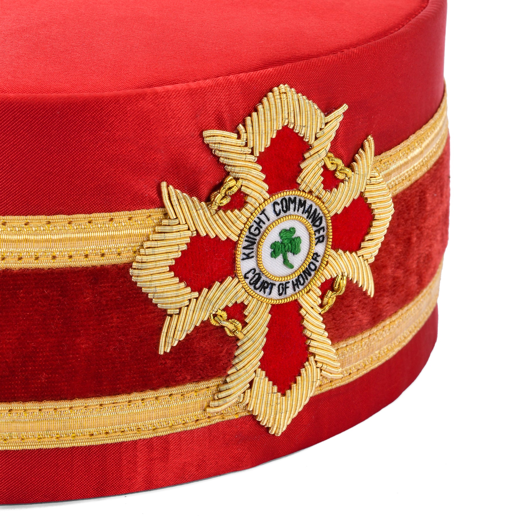 Knight Commander of the Court of Honour Scottish Rite Crown Cap - Red - Bricks Masons