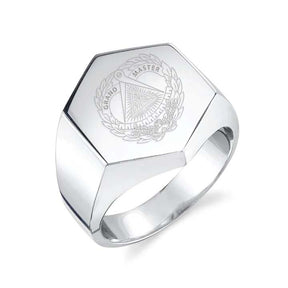 Grand Master Blue Lodge Ring - Sterling Silver - Bricks Masons