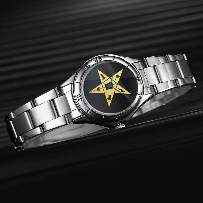 OES Wristwatch - Stainless Steel - Bricks Masons