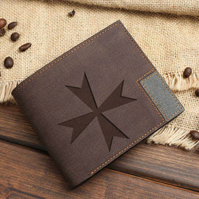 Order Of Malta Commandery Wallet - Leather Various Colors - Bricks Masons