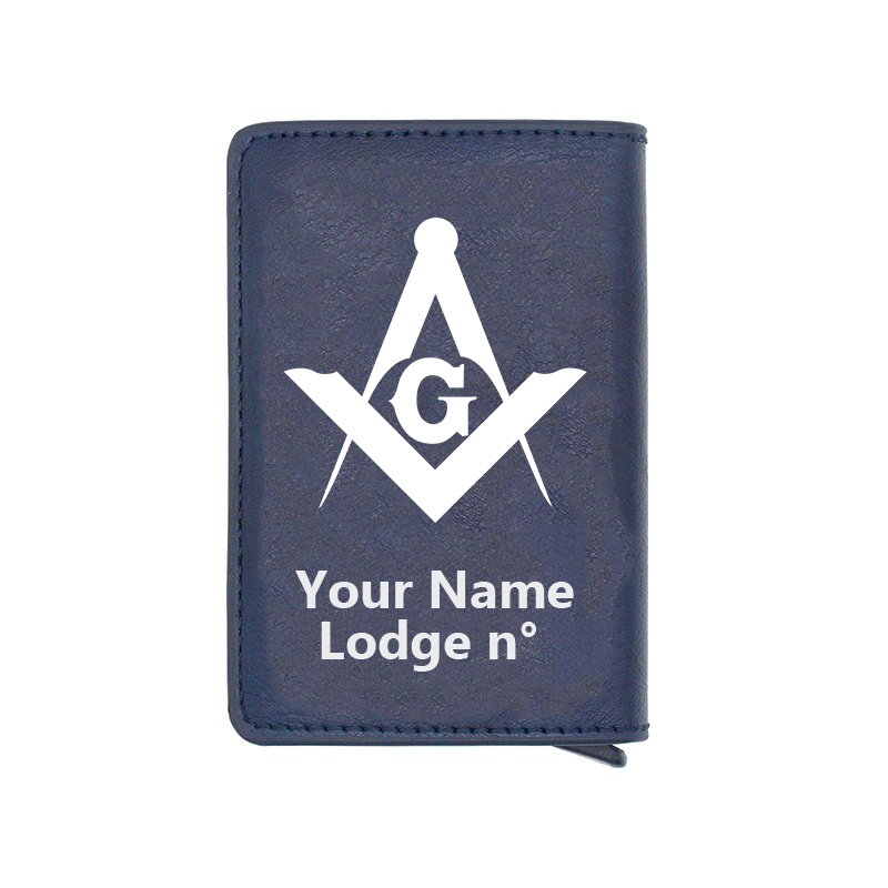 Master Mason Blue Lodge Wallet - Various Colors - Bricks Masons