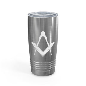 Master Mason Blue Lodge Ringneck Tumbler - 20oz Square & Compass - Bricks Masons