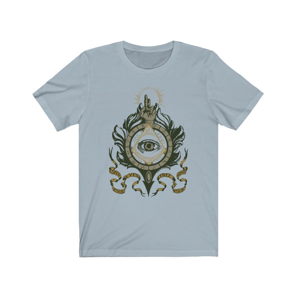 Masonic T-Shirt - Open Your Eyes Free Your Mind - Bricks Masons