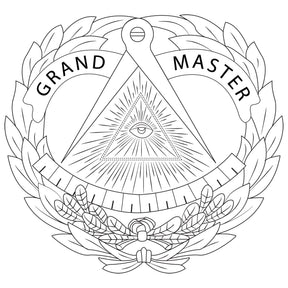 Grand Master Blue Lodge Book Cover - Leather - Bricks Masons