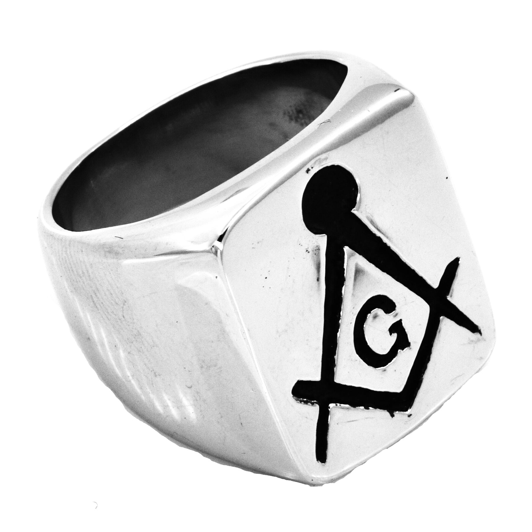 Master Mason Blue Lodge Ring - Stainless Steel - Bricks Masons