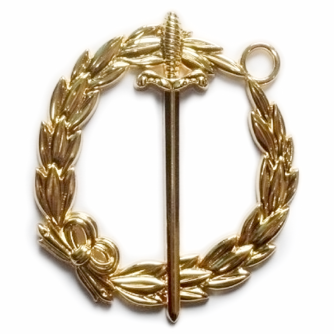 Grand Tyler Deacon Blue Lodge Officer Collar Jewel - Gold Metal - Bricks Masons