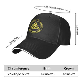 Past Master Blue Lodge Baseball Cap - Free & Accepted Mason Adjustable - [Multiple Colors] - Bricks Masons