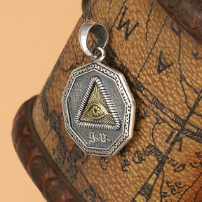 Eye Of Providence Necklace - Stainless Steel - Bricks Masons