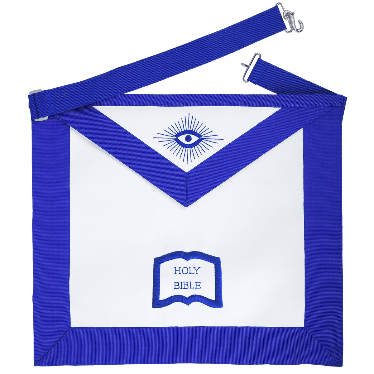 Chaplain Blue Lodge Officer Apron - Machine Embroidery - Bricks Masons