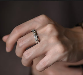 Eye Of Providence Ring - Adjustable 925 Sterling Silver - Bricks Masons