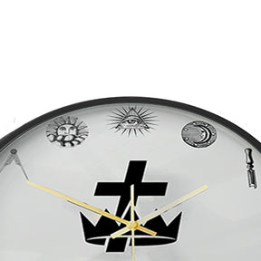 Knights Templar Commandery Clock - Frame with LED - Bricks Masons